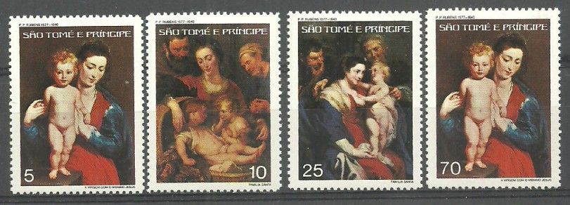 Znaczek Wyspy Św. Tomasza i Książęca 1977 Mi 484-487 Czyste **