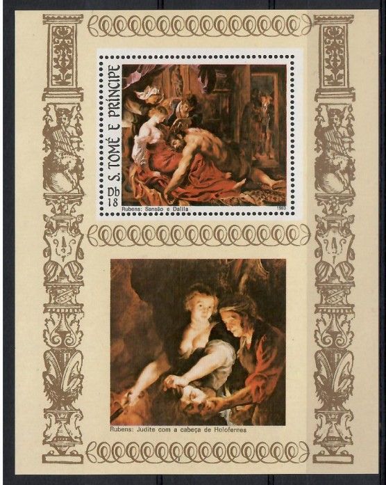 Znaczek Wyspy Św. Tomasza i Książęca 1983 Mi bl 120 Czyste **