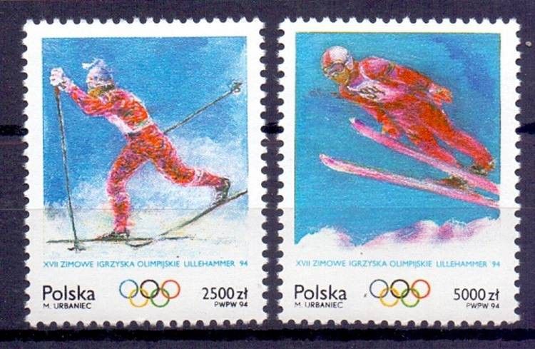 Znaczek Polska 1994 Mi 3478-3479 Fi 3330-3331 Czyste **