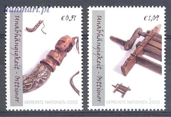 Znaczek Narody Zjednoczone Wiedeń 2002 Mi 361-362 Czyste **