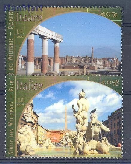 Znaczek Narody Zjednoczone Wiedeń 2002 Mi 371-372 Czyste **