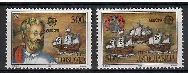 Znaczek Jugosławia 1992 Mi 2534-2535 Czyste **