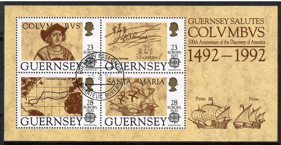 Znaczek Guernsey 1992 Mi bl 8 Stemplowane
