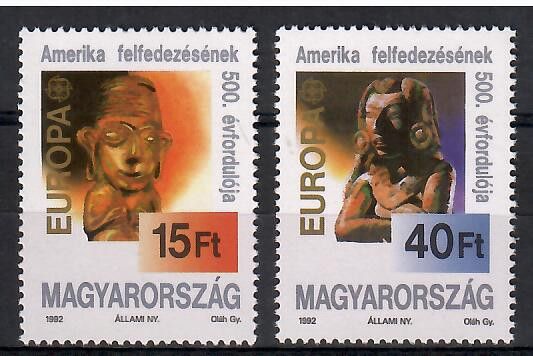 Znaczek Węgry 1992 Mi 4195-4196 Czyste **