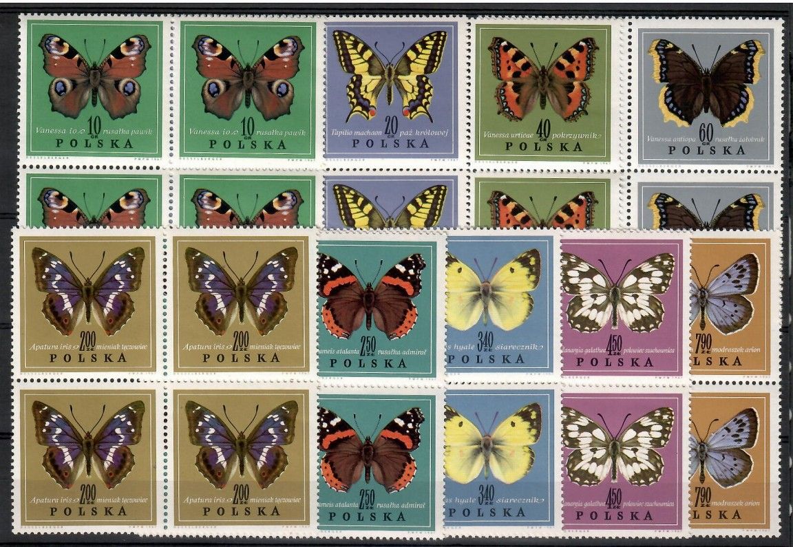 Znaczek Polska 1967 Mi 1797-1805 Fi 1650-1658 Czyste **