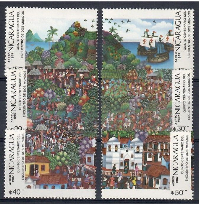 Znaczek Nikaragua 1987 Mi 2823-2828 Czyste **