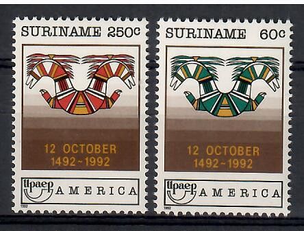 Znaczek Surinam 1992 Mi 1420-1421 Czyste **