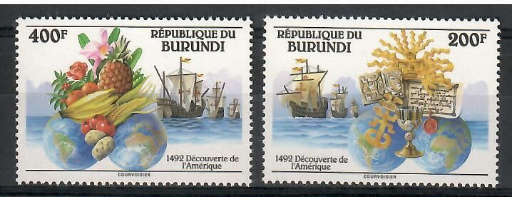 Znaczek Burundi 1992 Mi 1756-1757 Czyste **