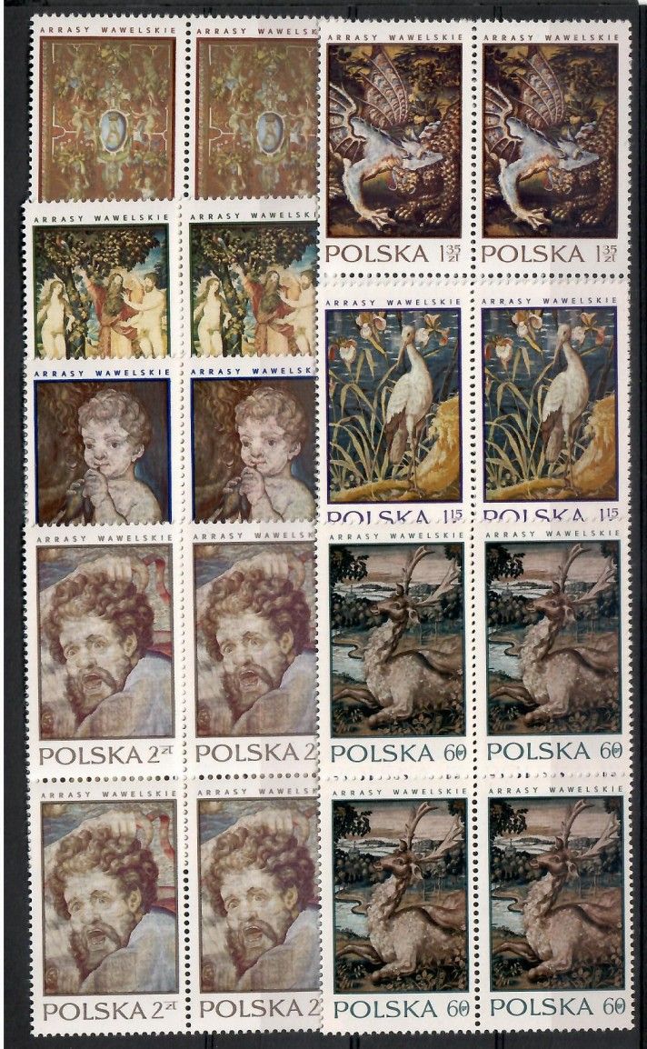 Znaczek Polska 1970 Mi 2041-2047 Fi 1894-1900 Czyste **