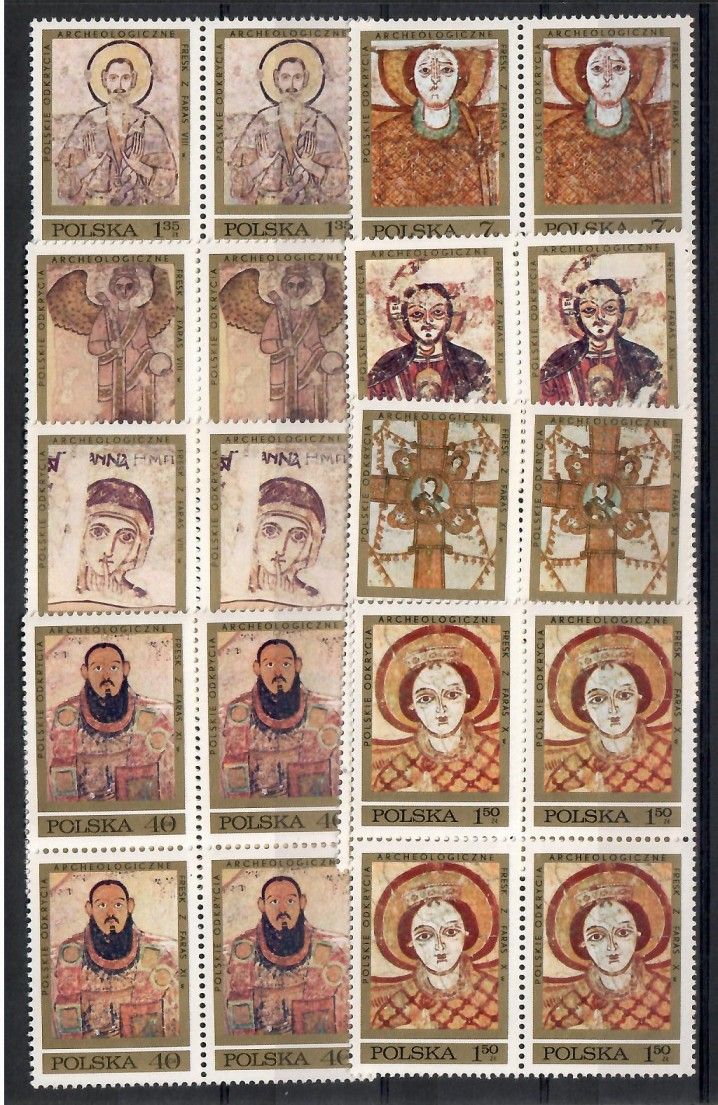 Znaczek Polska 1971 Mi 2070-2077 Fi 1923-1930 Czyste **