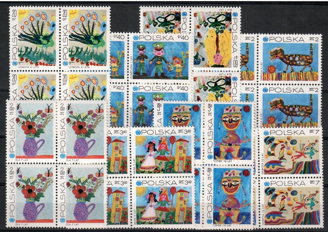 Znaczek Polska 1971 Mi 2079-2086 Fi 1932-1939 Czyste **