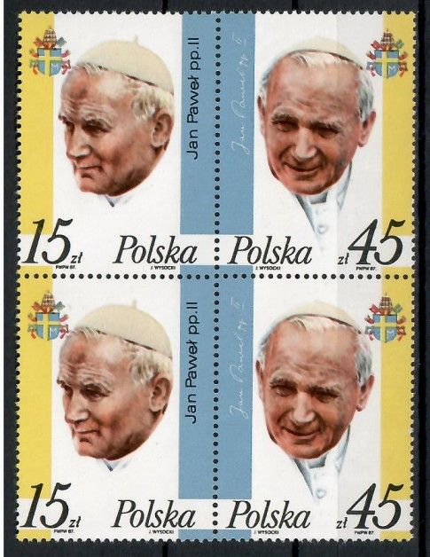 Znaczek Polska 1987 Mi 3099-3100 Fi 2951-2952 Czyste **