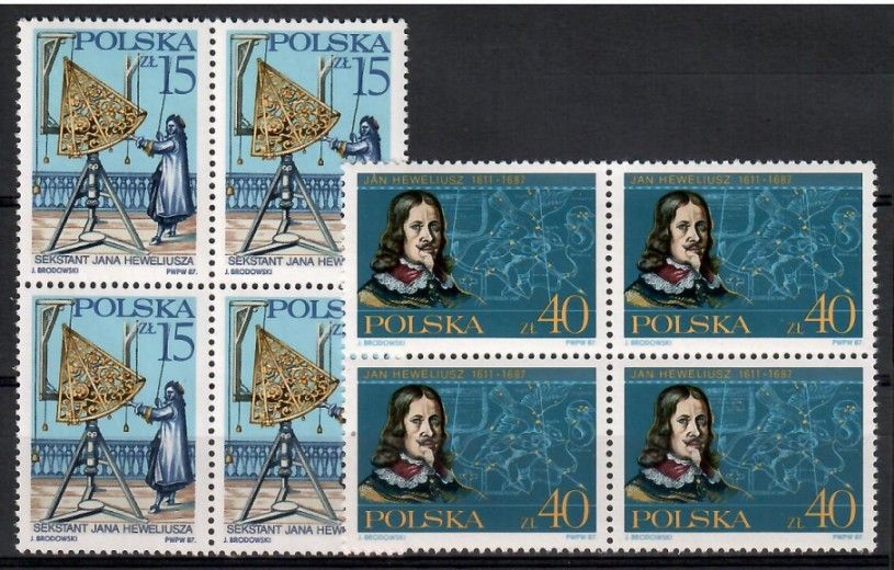 Znaczek Polska 1987 Mi 3116-3117 Fi 2968-2969 Czyste **