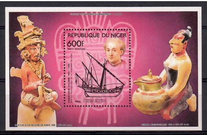 Znaczek Niger 1991 Mi bl 62 Czyste **