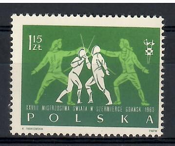 Znaczek Polska 1963 Mi 1408 Fi 1260 Czyste **