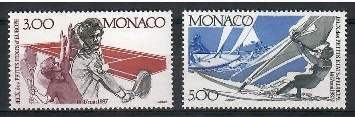 Znaczek Monako 1987 Mi 1808-1809 Czyste **
