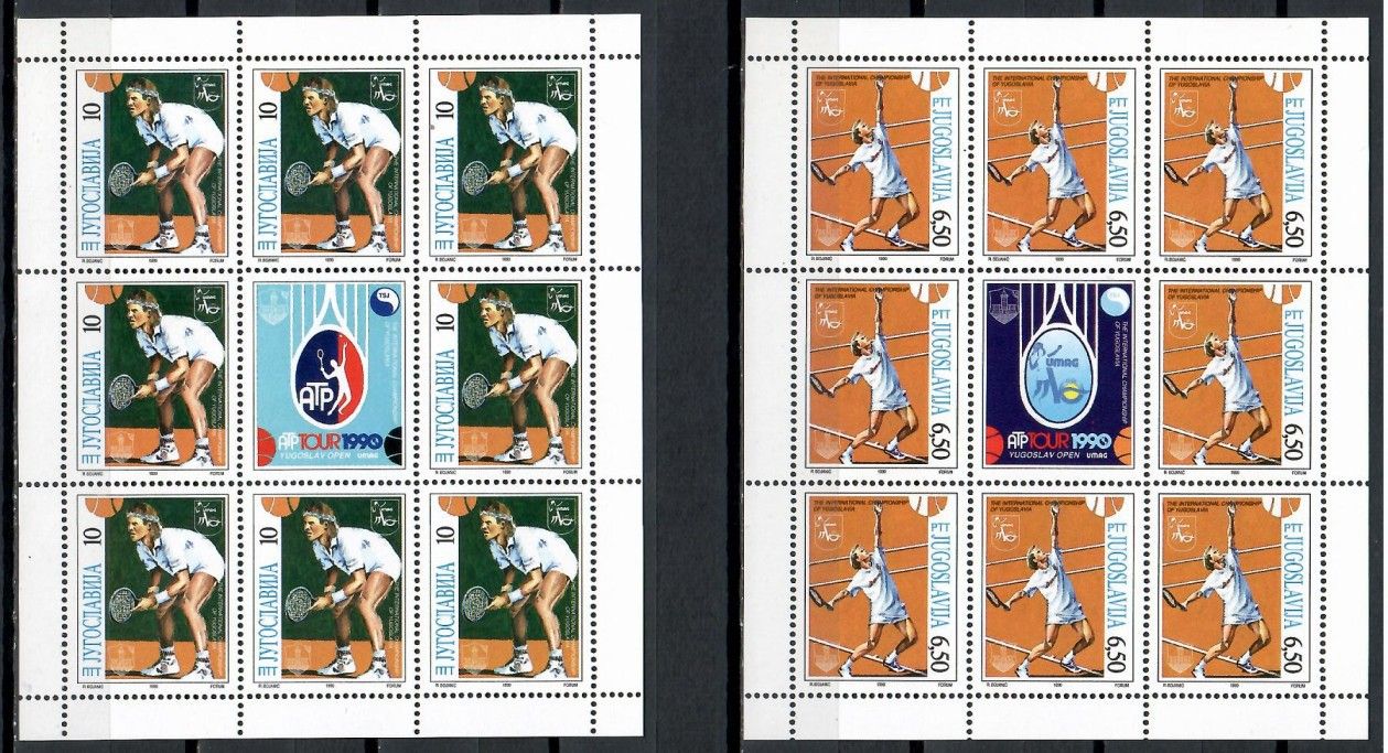 Znaczek Jugosławia 1990 Mi ark 2419-2420 Czyste **