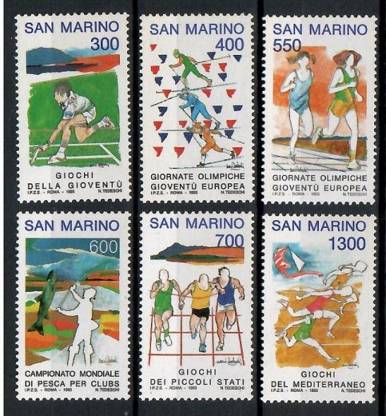 Znaczek San Marino 1993 Mi 1525-1530 Czyste **