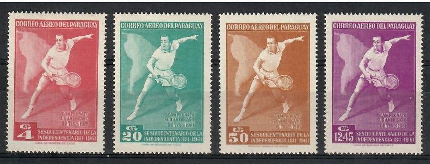 Znaczek Paragwaj 1962 Mi 1005-1008 Czyste **