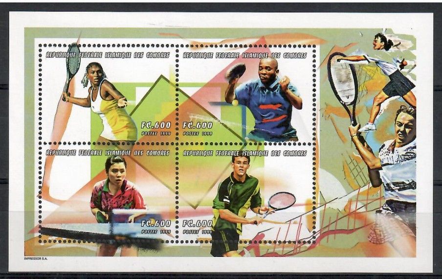 Znaczek Komory 1999 Mi ark 1773-1776 Czyste **