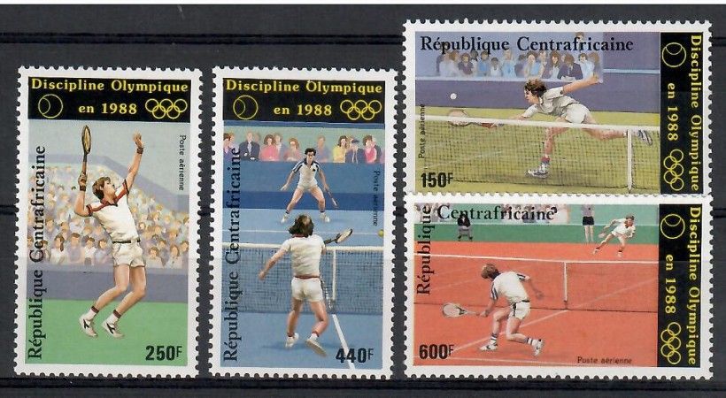 Znaczek Republika Środkowoafrykańska 1986 Mi 1265-1268 Czyste **