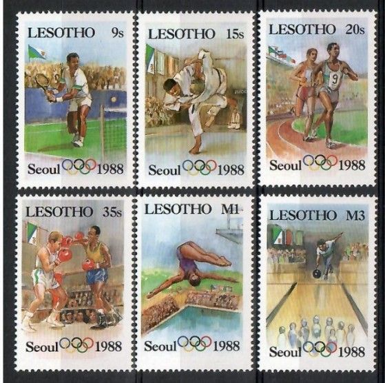 Znaczek Lesotho 1987 Mi 622-627 Czyste **