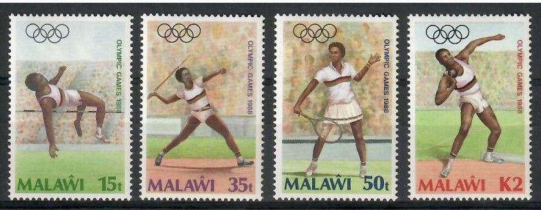 Znaczek Malawi 1988 Mi 497-500 Czyste **
