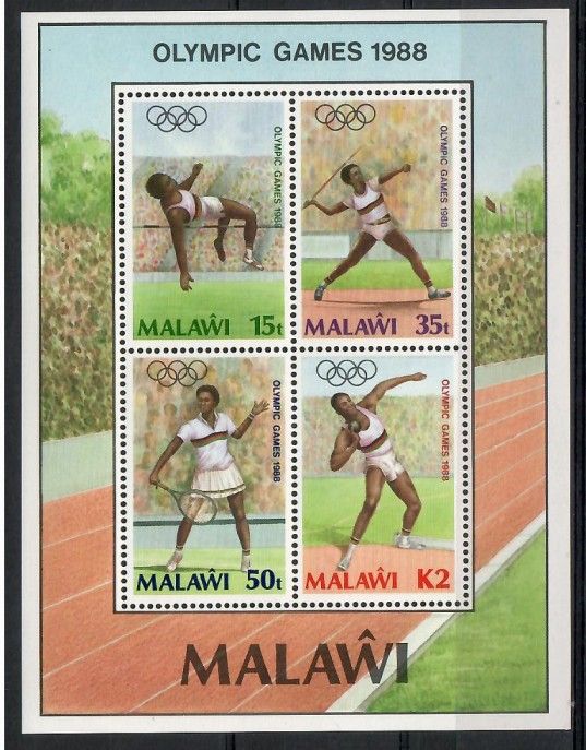Znaczek Malawi 1988 Mi bl 68 Czyste **