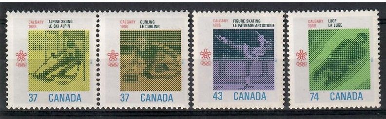 Kanada 1988 Mi 1075-1078 Czyste **