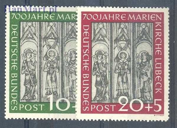 Znaczek Niemcy 1951 Mi 139-140 Czyste **