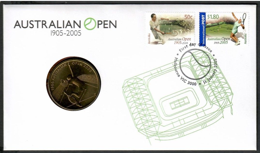 Znaczek Australia 2005 Mi num 2393-2394 FDC
