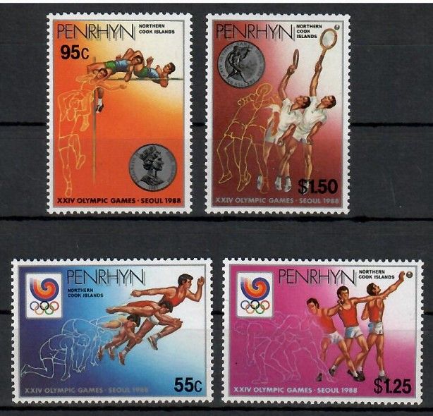 Znaczek Penrhyn 1988 Mi 483-486 Czyste **