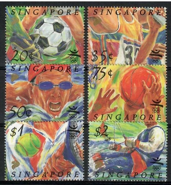 Znaczek Singapur 1992 Mi 652-657 Czyste **