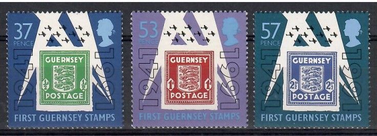 Znaczek Guernsey 1991 Mi 513-515 Czyste **