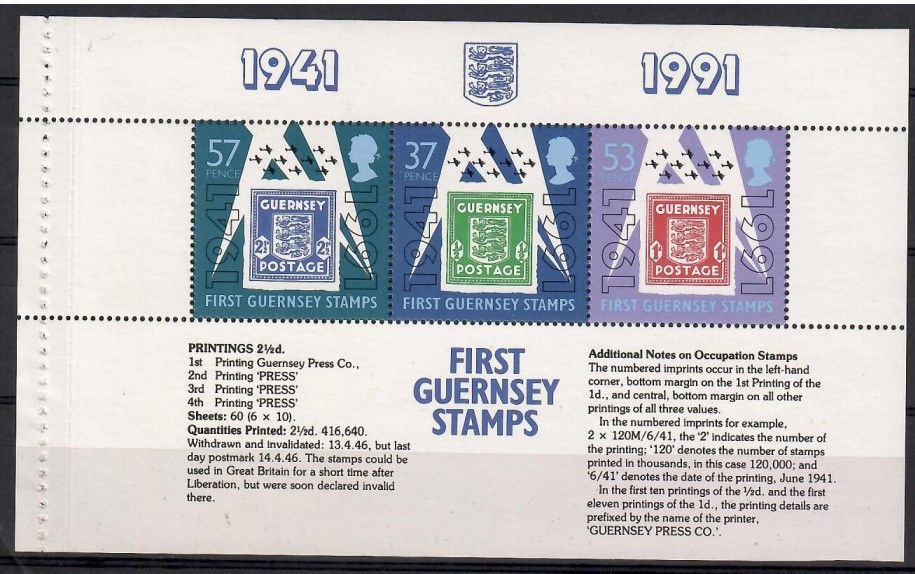 Znaczek Guernsey 1991 Mi h-blatt 36 Czyste **