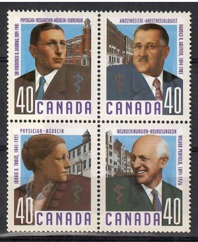 Znaczek Kanada 1991 Mi 1218-1221 Czyste **