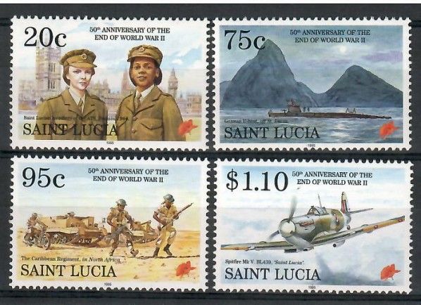 Znaczek Saint Lucia 1995 Mi 1028-1031 Czyste **