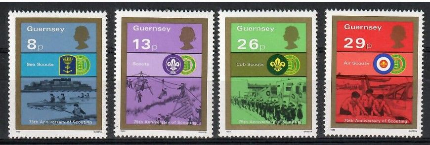 Znaczek Guernsey 1982 Mi 251-254 Czyste **