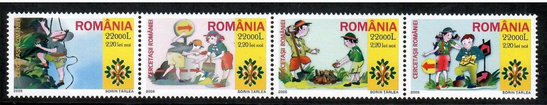 Znaczek Rumunia 2005 Mi 5943-5946 Czyste **