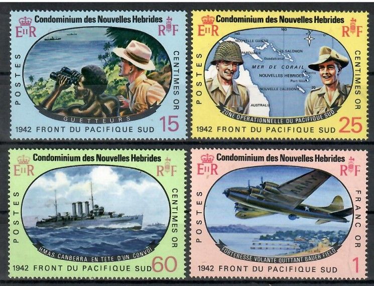 Znaczek Nowe Hebrydy 1967 Mi 258-261 Czyste **