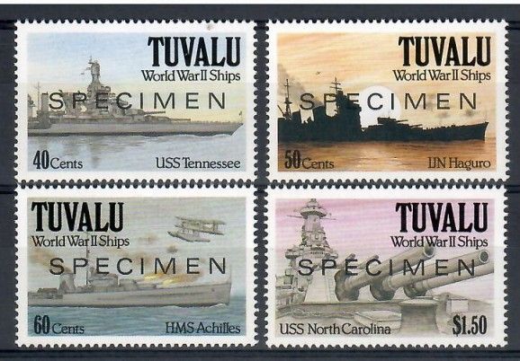 Znaczek Tuvalu 1991 Mi spe599-602 Czyste **