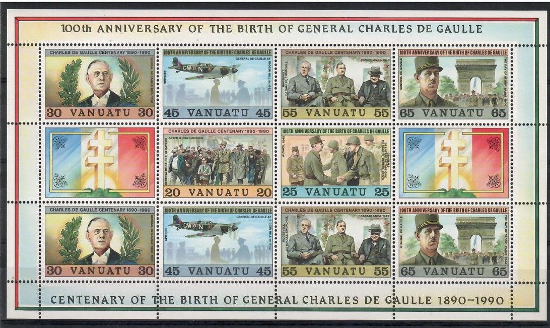 Znaczek Vanuatu 1990 Mi ark 845-850 Czyste **
