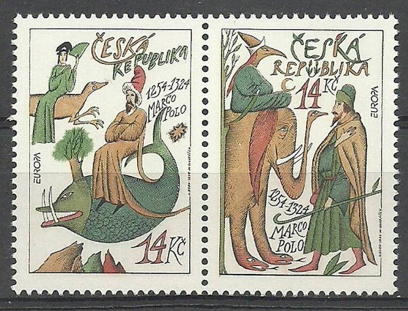 Znaczek Czechy 1994 Mi 36-37 Czyste **