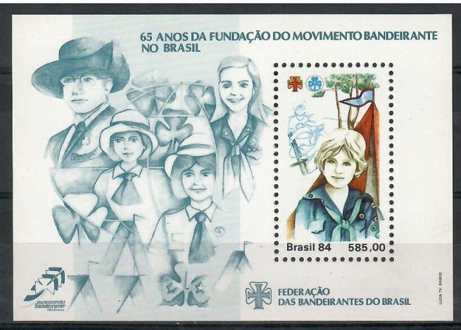Znaczek Brazylia 1984 Mi bl 66 Czyste **