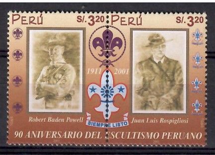 Znaczek Peru 2002 Mi 1822-1823 Czyste **