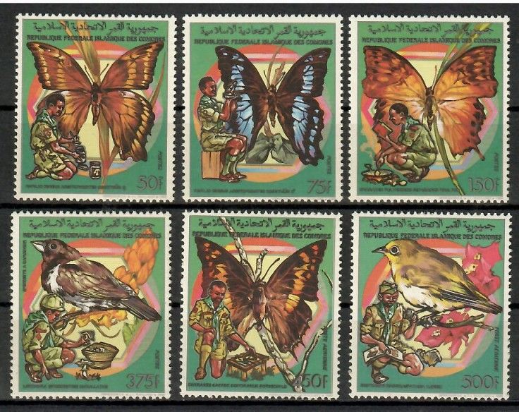 Znaczek Komory 1989 Mi 878-883 Czyste **