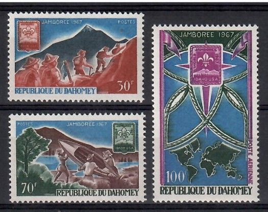Znaczek Dahomej 1967 Mi 321-323 Czyste **