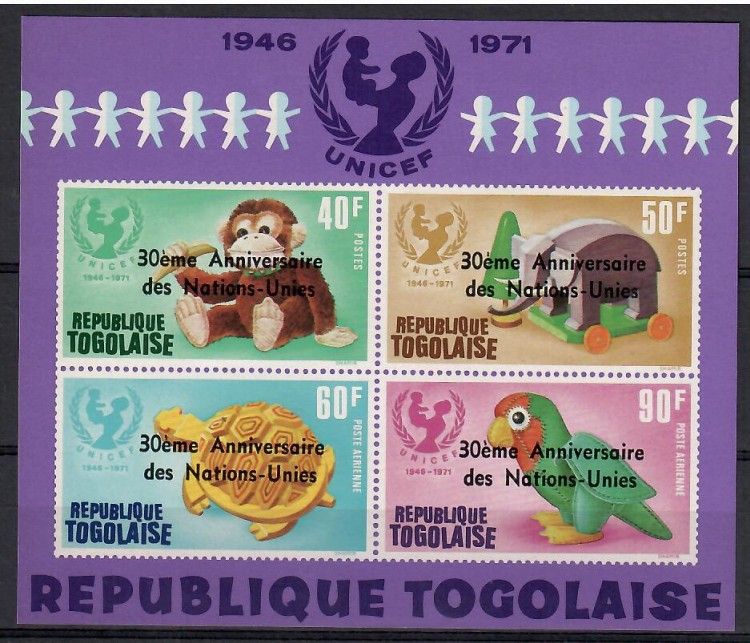 Znaczek Togo 1975 Mi bl 97 Czyste **