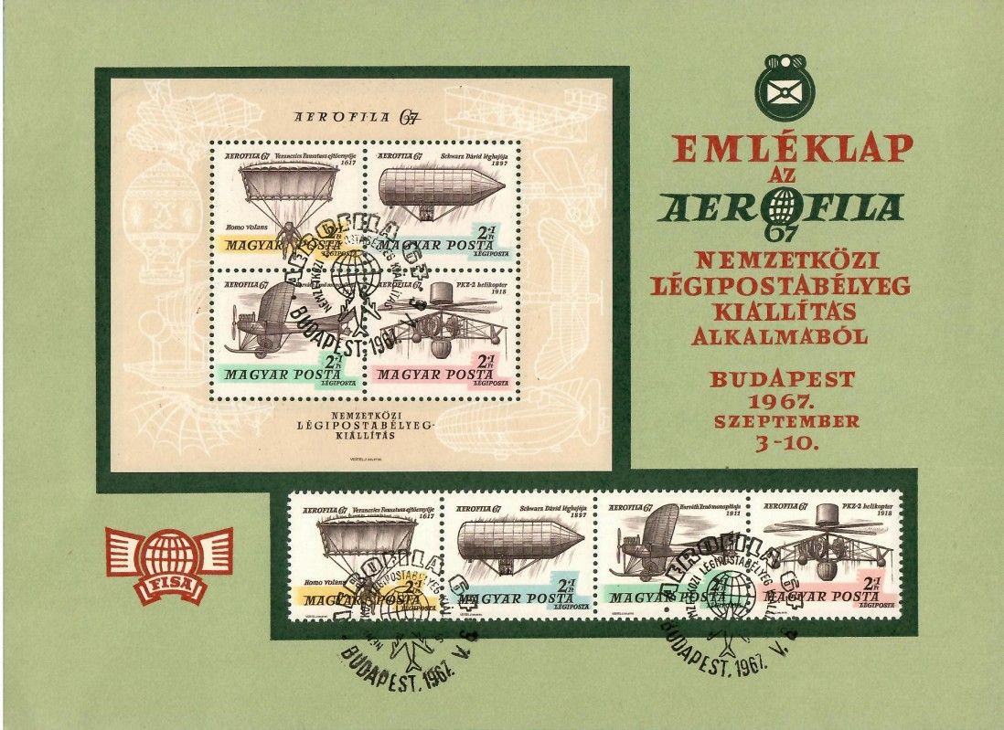 Znaczek Węgry 1967 Mi kar 2317+bl57 Stemplowane