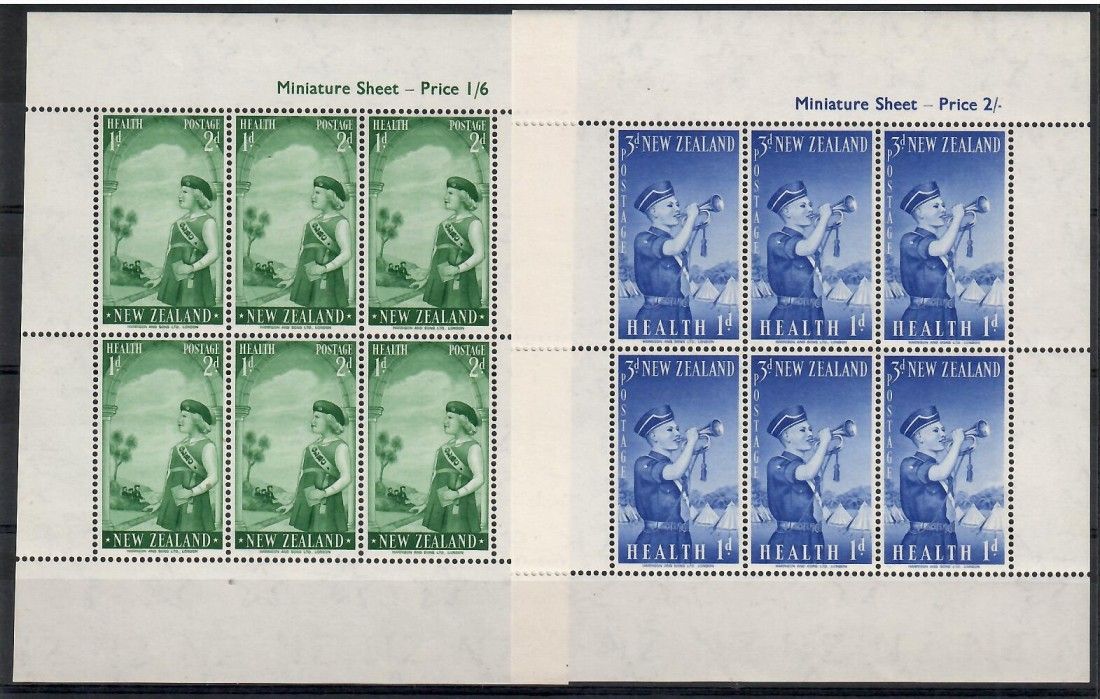 Znaczek Nowa Zelandia 1958 Mi ark 374-375 Czyste **